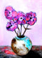 "Flowers For You" Tryptich 14 x 30" Original Paintings