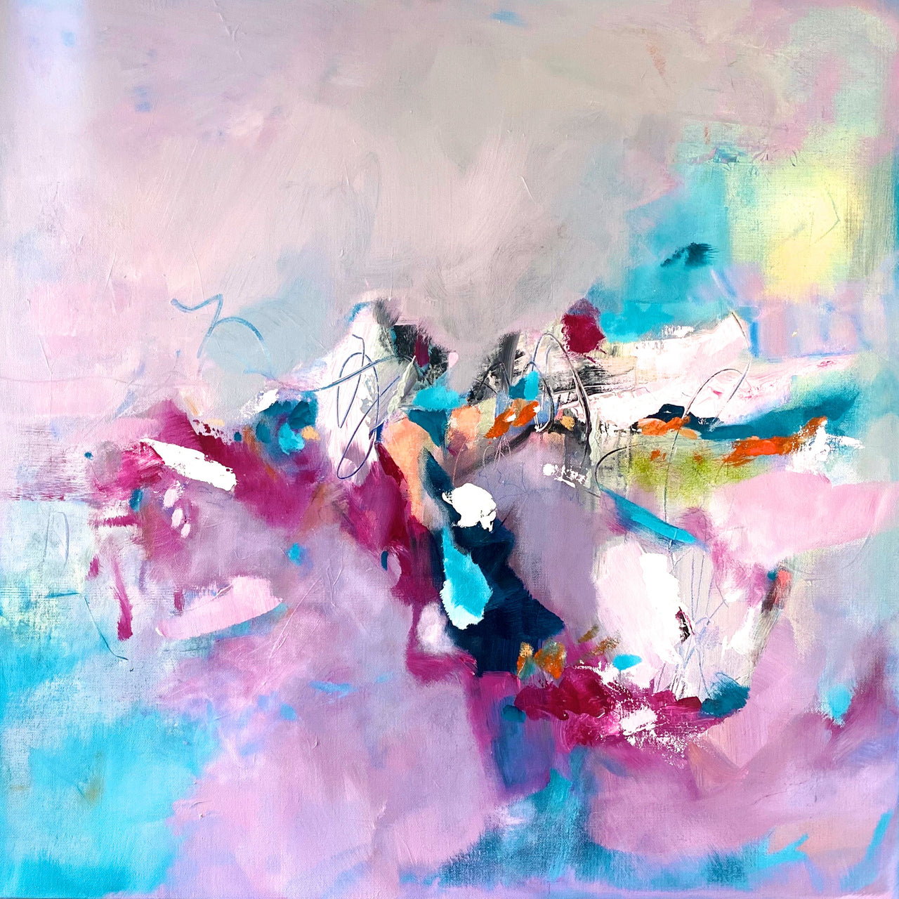 "Remember The Moment" 30 x 30" Original Painting