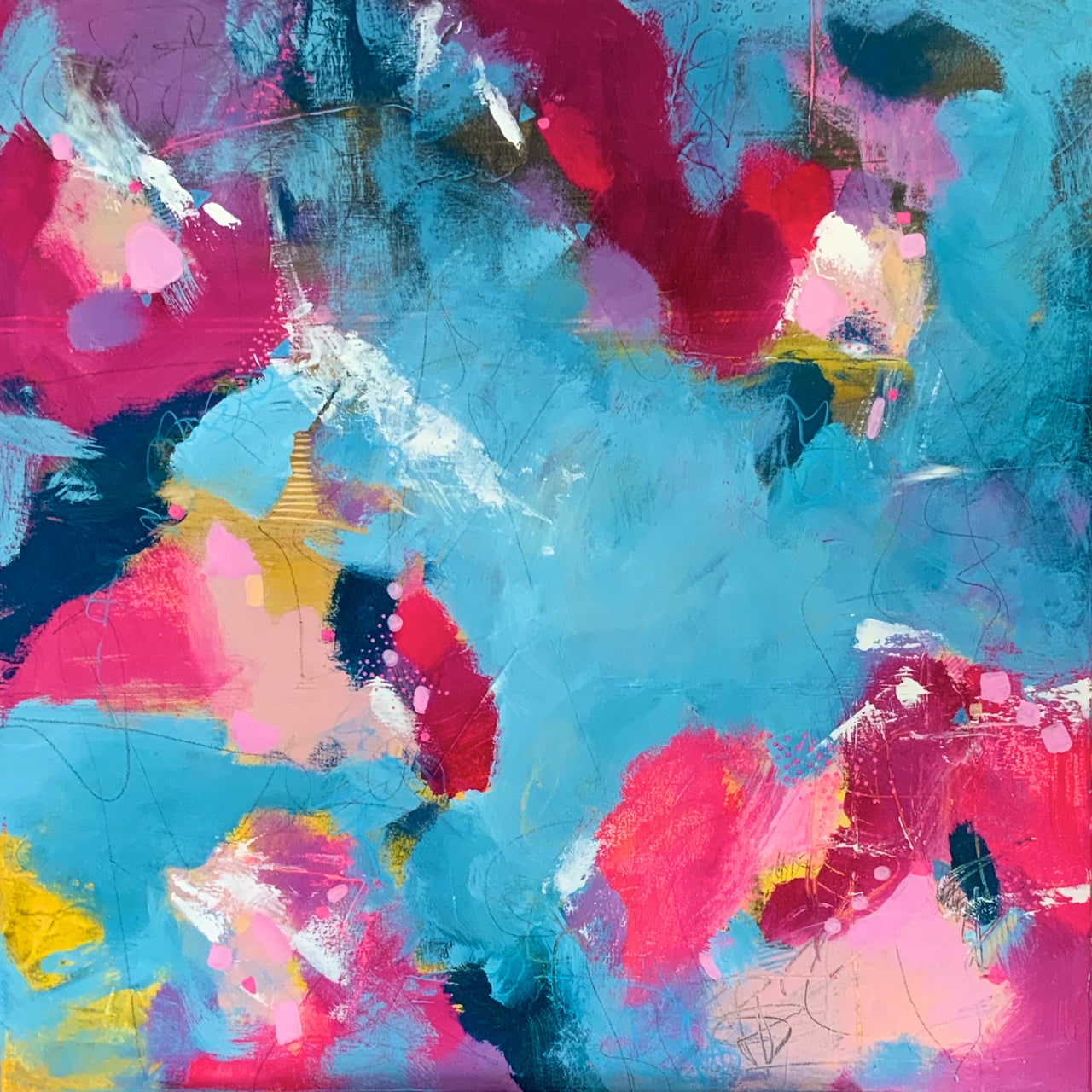 "You Rock My World" 30 x 30" Original Painting