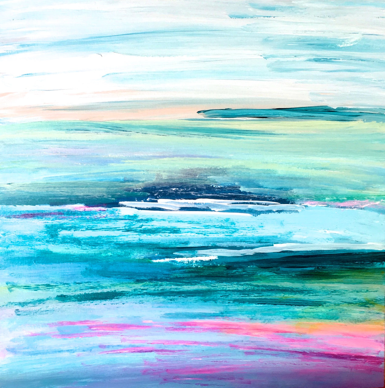 "Ocean Breeze" 12 x 12" Original Painting